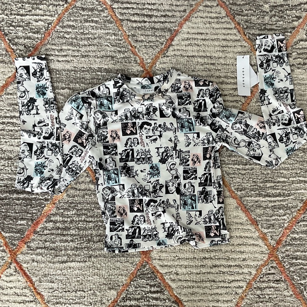 Topshop Graphic Longsleeve